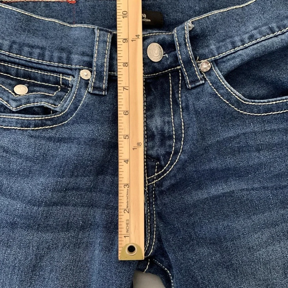 True Religion Geno Relaxed Slim Jeans Mens 30x30 Blue Medium Wash Denim Pants